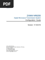 ZXMW NR8250 Digital Microwave Transmission System Configuration Guide