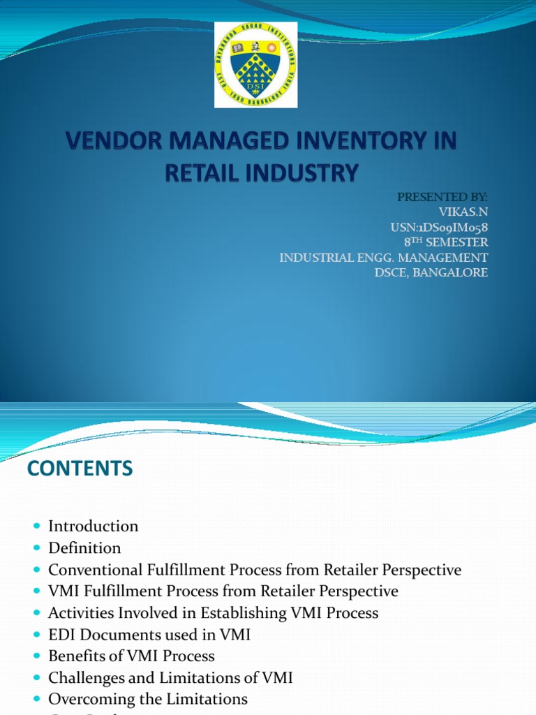 Understanding Vendor Managed Inventory | PDF | Electronic Data ...