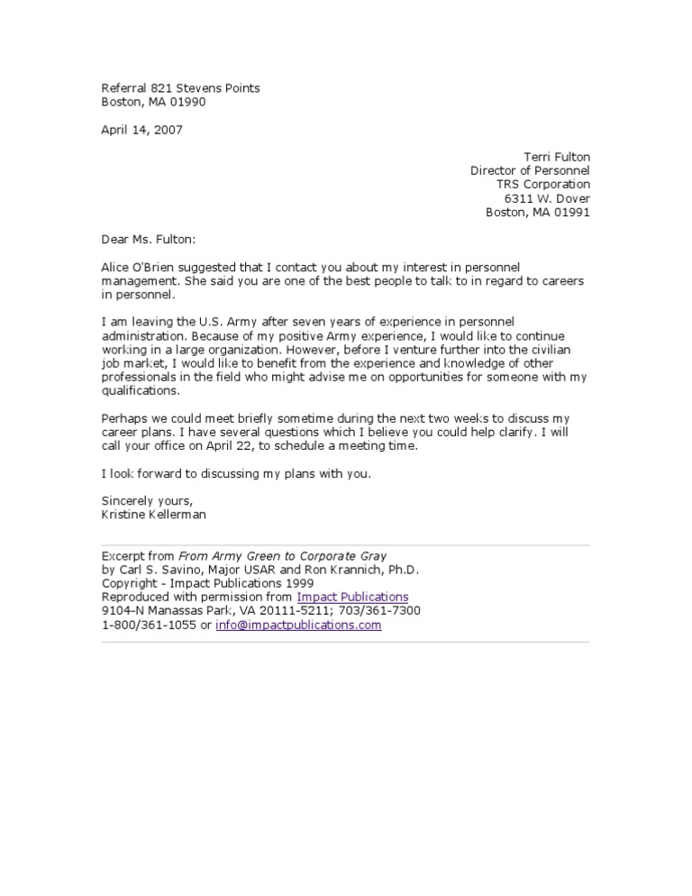 Approach Letter | PDF