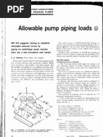 Allowable Pump Piping Loads