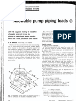 Allowable Pump Piping Loads