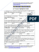 Philips Sample Reasoning Placement Paper