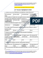 Subex Sample Technical Placement Paper