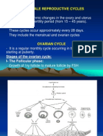 Ovarian Cycle & Menestrual Cycle