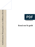 Montesquieu Essai Sur Le Gout