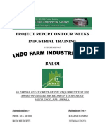 Project Report On Four Weeks Industrial Training: Baddi