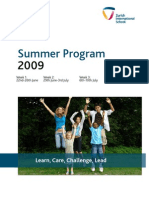 Summer Program 2009 Updated May 15th