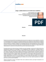 Rodriguez e 2005, Estadistica y Psicologia - Analisis Historico de La Inferencia Estadistica