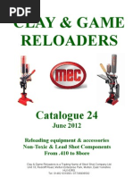 Powder Bushing Chart For MECReloaders | PDF | Firearms | Ammunition