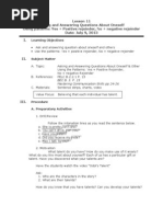 Lesson 11 Asking and Asnwering Questions Demo Plan