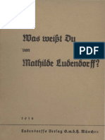 Dittmer H. - Was Weisst Du Von Mathilde Ludendorff (1934, 71 S., Scan-Text, Fraktur)