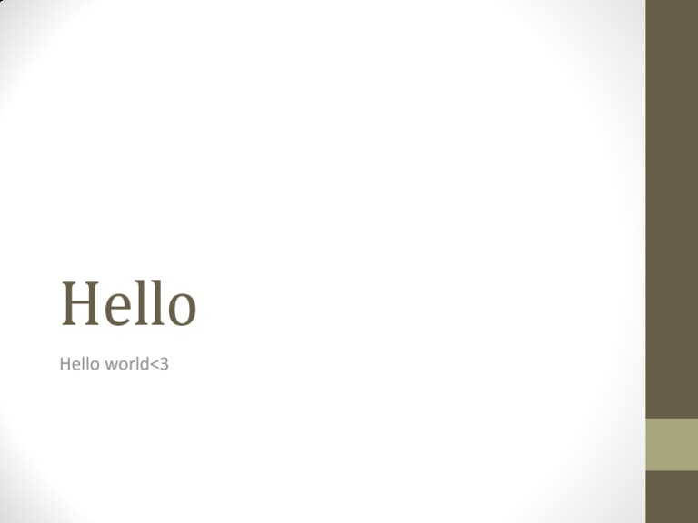 Hello | PDF