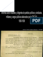 Informes Elaborados Por La CNT, 1936-1939