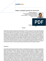 Cardenas f 2003, Bases Neurofisiologicas y Principios Generales Del Control Motor