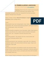 Sintaks Model Pembelajaran Langsung