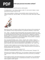 Por Que Deus Permite Que Pessoas Inocentes Sofram