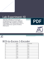 Lab Experiment 10 - BCD to Excess-3 Encoder FSM