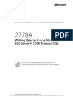 2778A-En Writing Queries Using MS SQL Server Trans SQL-TrainerManual