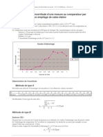 Détermination de L'incertitude D'une Mesure Au Comparateur