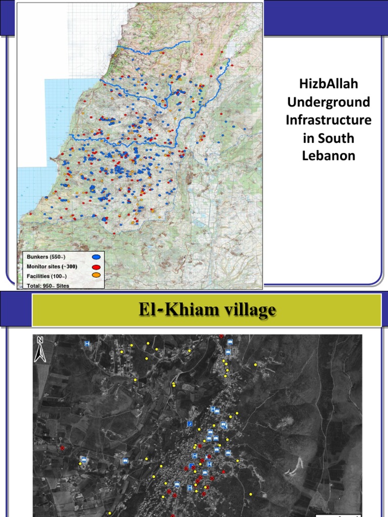 HizbAllah Sites in South Lebanon | PDF