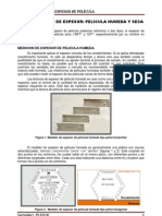 Determinación de Espesor de Película