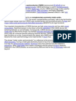 Complementary metal oxide semi conductor