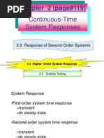 Chapter 2 System IInd Order Responses