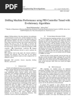 Drilling Machine Performance using PID Controller Tuned with Evolutionary Algorithms