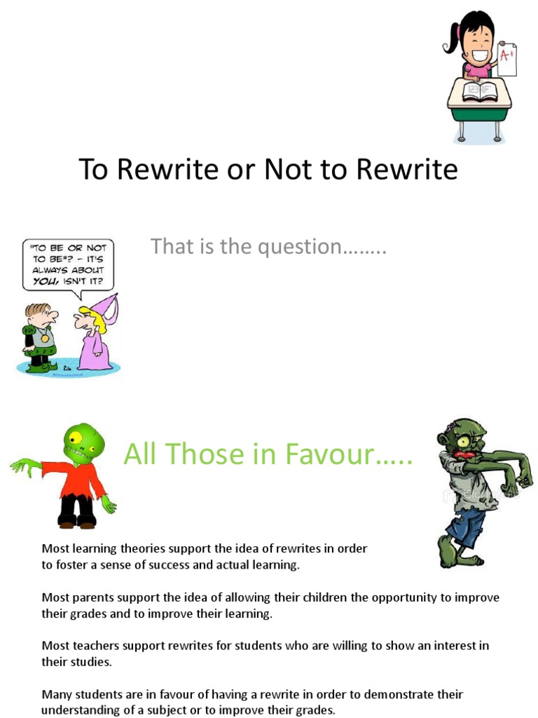 To Rewrite or Not To Rewrite | PDF | Self-Improvement | Wellness