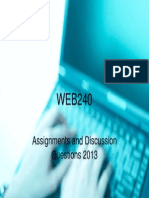 WEB240 Cover Page University of Phoenix College Axia 2013