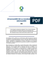 EVALUACIÓN DE LA CALIDAD DE LA EDUCACIÓN.