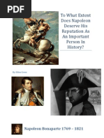 Download To What Extent Does Napoleon Deserve His Reputation as an Important Person in History by Pickledeggs3000 SN15790661 doc pdf