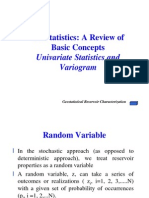 Geostatistics in Reservoir Charactorization - A Review