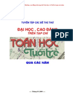Tuyen Tap Cac de Thi Thu Dai Hoc Tren Toan Hoc Tuoi Treco Dap An1