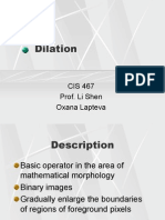 Dilation: CIS 467 Prof. Li Shen Oxana Lapteva