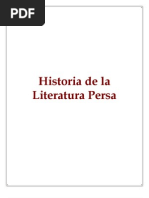 Historia de La Literatura Persa