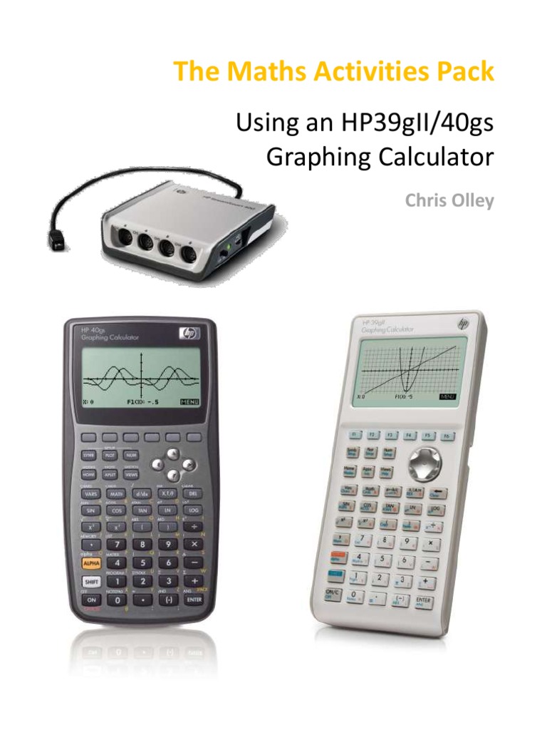 The Maths Activities Pack Using An HP39gII/40gs Graphing Calculator PDF Factorization