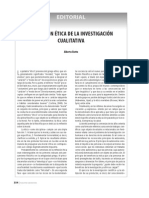 Dimensión ETICA DE LA INVESTIGACION CUALITATIVA