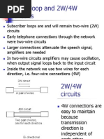 Local Loop and 2W/4W Circuits