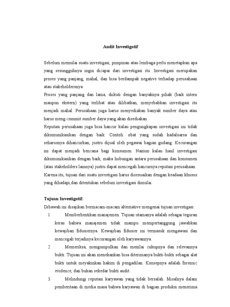 Audit Investigasi