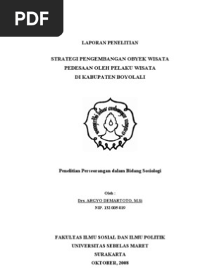 Contoh Skripsi Pariwiasata