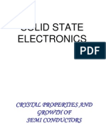 Basic Semiconductors: Properties, Growth & Crystal Structures