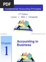 Fundamental Accounting Principles: 17 Edition Larson Wild Chiappetta