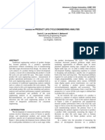 Issues in Product Life Cycle Engineering Analysis: David E. Lee and Michel A. Melkanoff