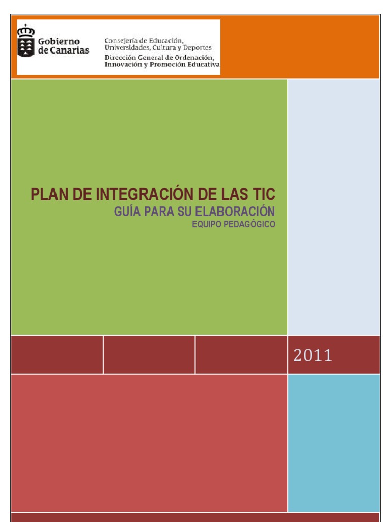 Plan de Integración de TIC 2011 | PDF | Tecnología de información y ...