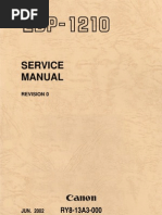 Canon LBP-1210 Service Manual