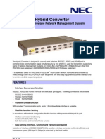 Hybrid Converter: For NEC Microwave Network Management System