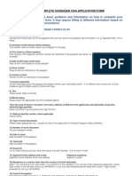 Schengen Visa Application Form Guide