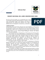 Informe Remate Libro 2008