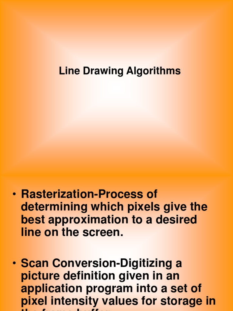 Mod2, DDA Line Drawing Algorithm PDF Line (Geometry) Cartesian Coordinate System